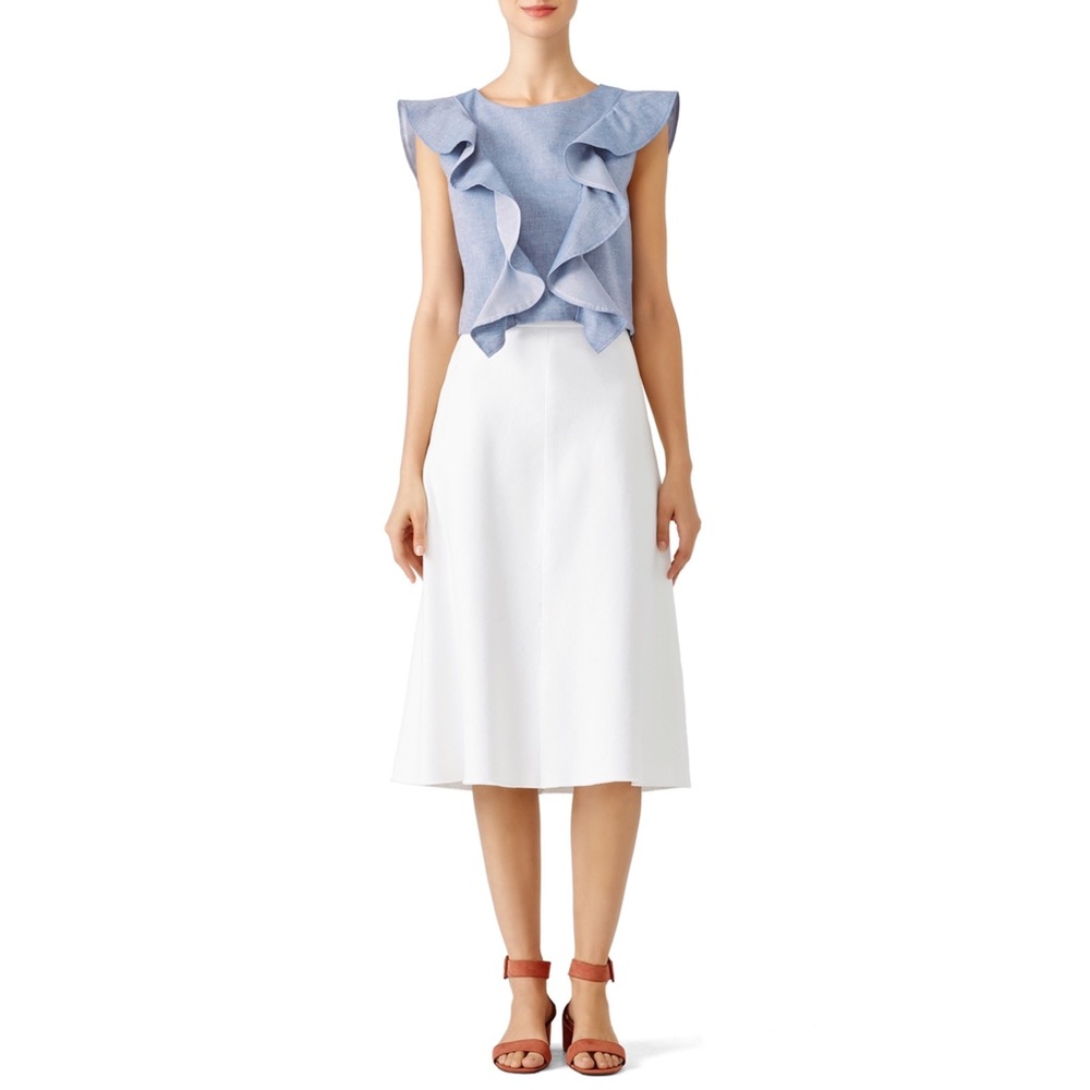 Viva Aviva Magnolia Chambray Top EUC - Picture 4 of 16